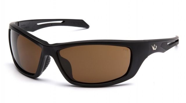 Venture Gear Tactical Howitzer Safety Glasses w/Bronze Anti-Fog Lens Black Universal - Venture Gear
