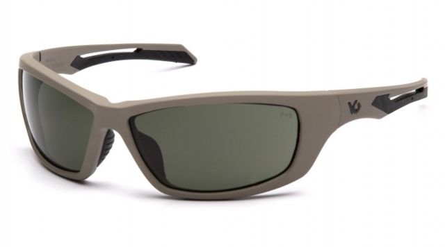 Venture Gear Tactical Howitzer Safety Glasses w/Forest Gray Anti-Fog Tan Universal - Venture Gear