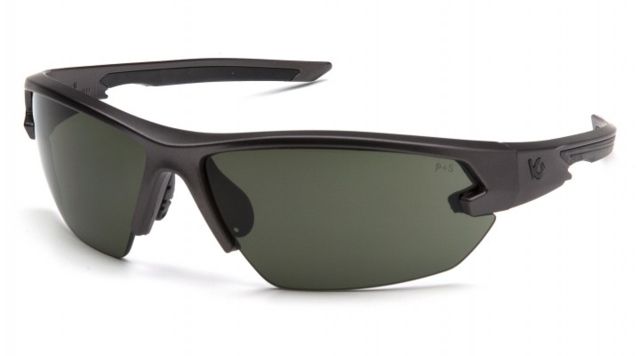Venture Gear Tactical Semtex 2.0 Safety Glasses w/Forest Gray Anti-Fog Lens Gun Metal Universal - Venture Gear
