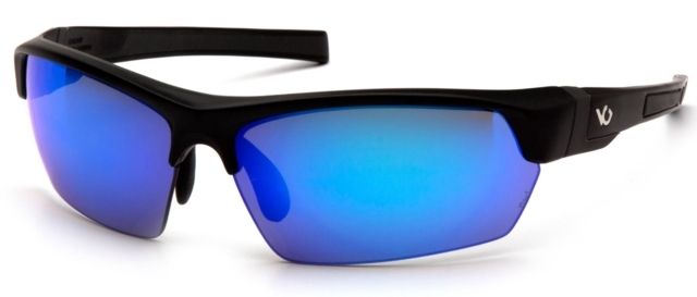 Venture Gear Tensaw Shooting Glasses White/Blue Frame Ice Blue Mirror Anti-Fog Lens - Venture Gear