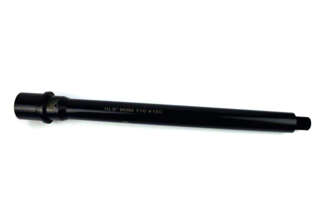 Veritas Tactical CMV AR 9mm Barrel 10.5in Medium Profile 1/10 Twist 1/2 x 28 Thread Black Nitride - Veritas Tactical