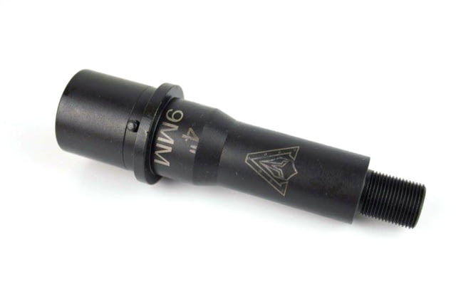 Veritas Tactical CMV AR 9mm Barrel 4in Medium Profile 1/10 Twist 1/2 x 28 Thread Black Nitride - Veritas Tactical