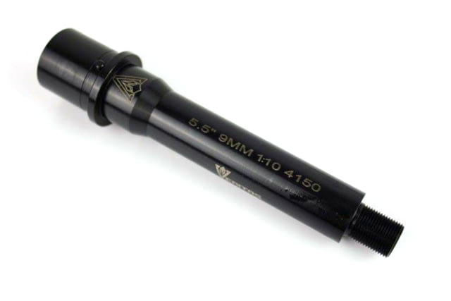 Veritas Tactical CMV AR 9mm Barrel 5.5in Medium Profile 1/10 Twist 1/2 x 28 Thread Black Nitride - Veritas Tactical