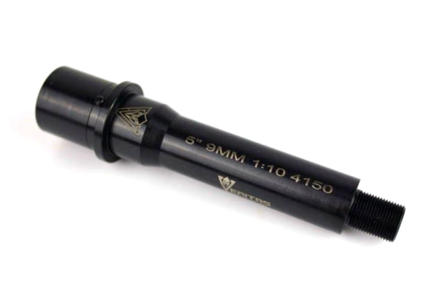 Veritas Tactical CMV AR 9mm Barrel 5in Medium Profile 1/10 Twist 1/2 x 28 Thread Black Nitride - Veritas Tactical