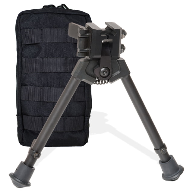 Versa-Pod 300 Series BattlePack Bipod NON-Pan with Case 9-12in Black - Versa-Pod