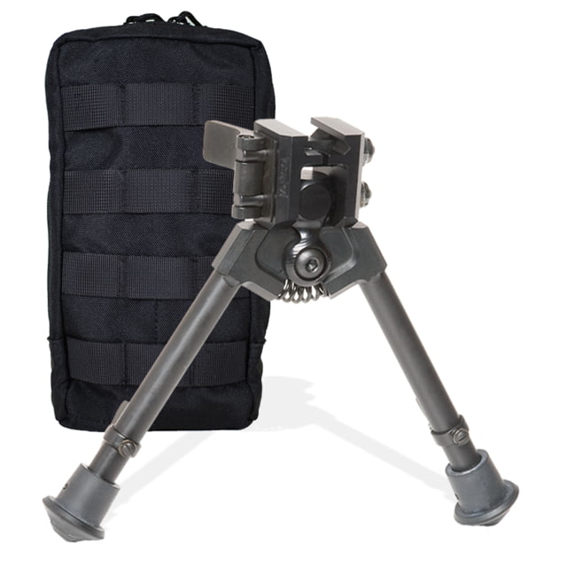 Versa-Pod 300 Series BattlePack Bipod Pan Tilt with Pouch 7-9in Black - Versa-Pod