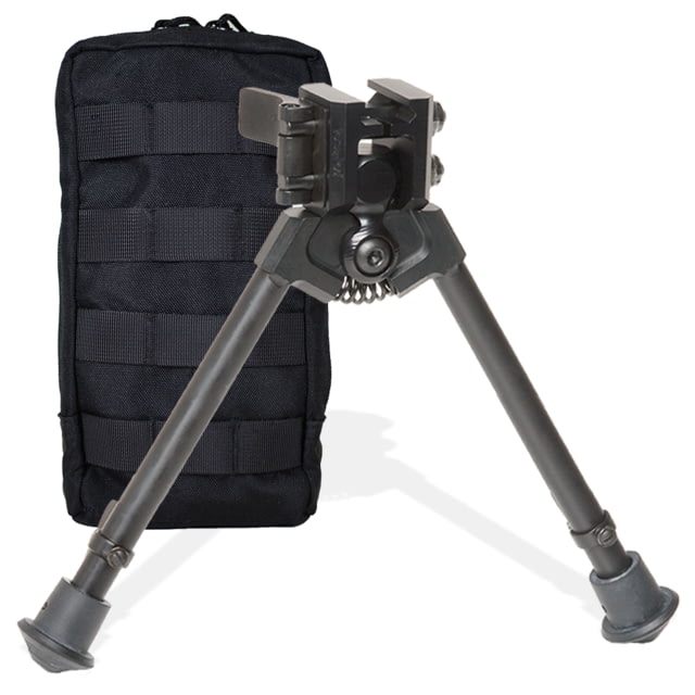 Versa-Pod 300 Series BattlePack Bipod Pan Tilt with Pouch 9-12in Black - Versa-Pod