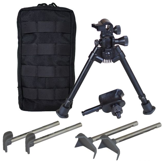 Versa-Pod BattlePack LITE - Bipod LTD w/ Pan & Tilt 9-12in Black - Versa-Pod