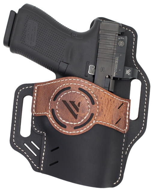 Versacarry Guardian Luna OWB Holster Right Hand Black Base / Vintage Tan Patch Size 2 - Versacarry
