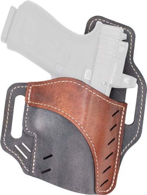 Versacarry Horizon Vintage OWB Holster Size 3 Sub Compact Right Hand Grey/Tan - Versacarry