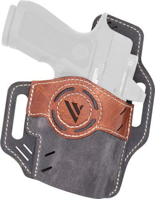 Versacarry Luna Vintage OWB Holster 1911 Size 2 Right Grey/Tan - Versacarry