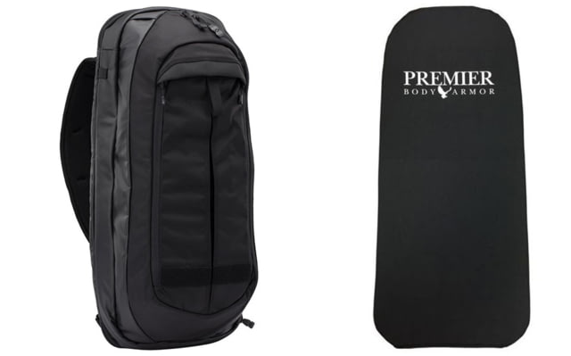 Vertx Commuter XL 23L Backpack with Premier Body Armor Black Ballistic Panel Black F1  IBK/GBK NA-KIT1 - Vertx
