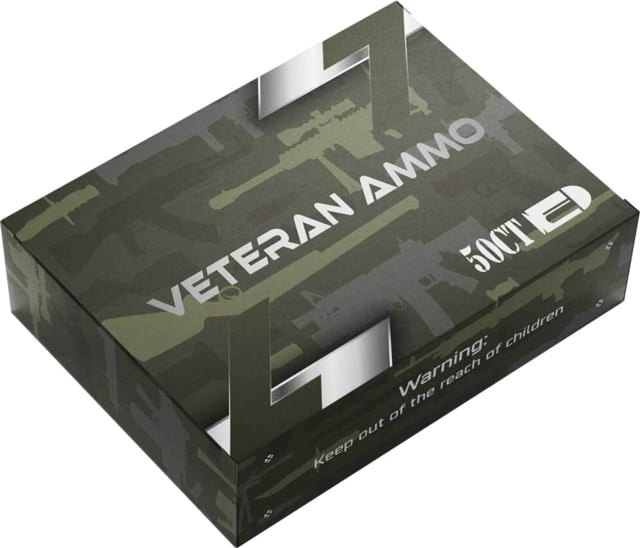 Veteran Ammo 9mm 124 Grain Hollow Point Brass Centerfire Pistol Ammo 50 Round - Veteran Ammo