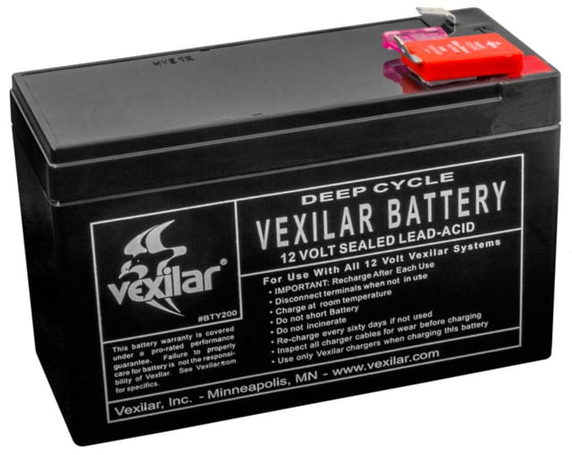 Vexilar 12 Volt/9Amp Lead-Acid Battery Black Regular - Vexilar