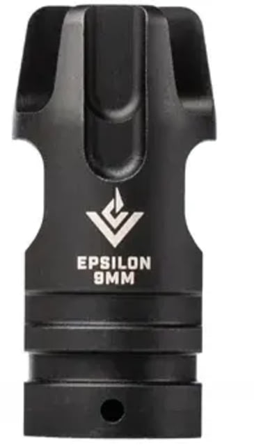 EDEMO VG6 Precision Epsilon Muzzle Device AR-15 9mm Luger 2.21 in 1/2x28 Nitride Black  EDEMO2 - Vg6 Precision