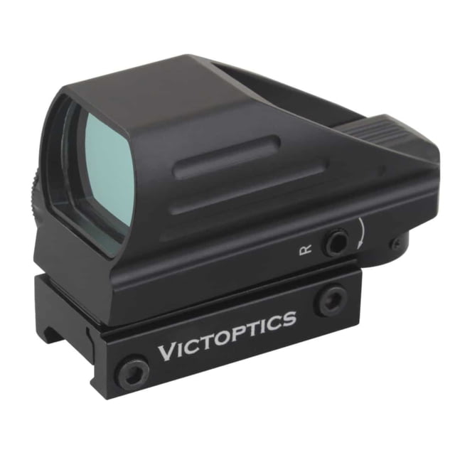 VictOptics Red Dot Sight 1x 22x33mm Objective Window 4 Reticles 6061-T6 Black - Victoptics