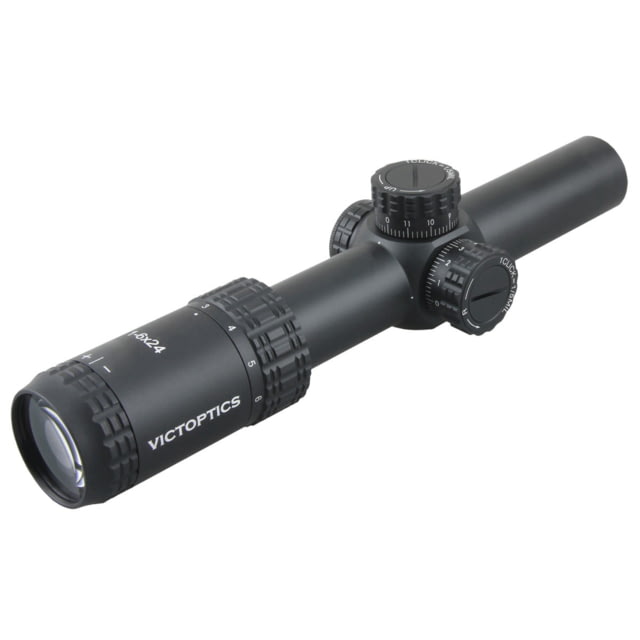 VictOptics S6 Rifle Scope 1-6x24mm 30mm Tube Etched Glass VI-CTSIX Reticle Matte Black - Victoptics