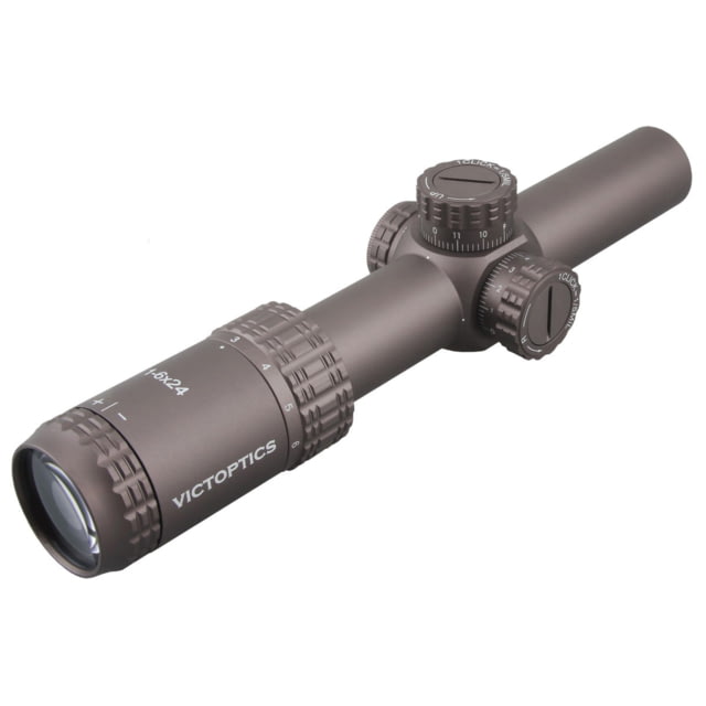 VictOptics S6 Rifle Scope 1-6x24mm 30mm Tube Etched Glass VI-CTSIX Reticle Black - Victoptics