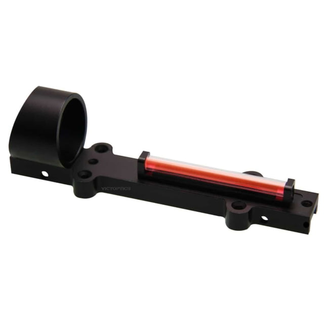 USED VictOptics Shotgun Fiber Sight 1x28mm Red Fiber Circle-Dot Reticle 6063-T6 Black RDSL08 EDEMO1 Used Condition Fair Installed/Mounted - Victoptics