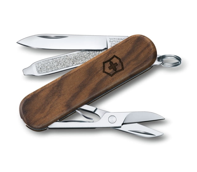 Victorinox Classic SD Wood Stainless Steel Swiss Army Knife Walnut 58mm - Victorinox