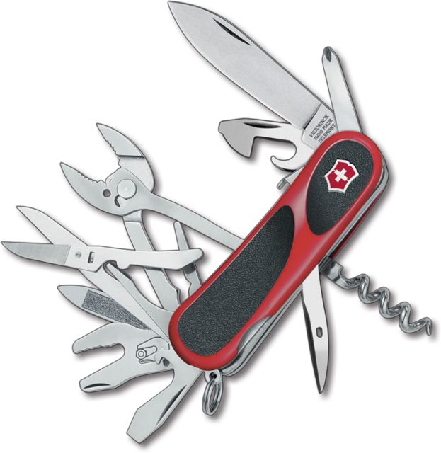 Victorinox EvoGrip S557 Swiss Army Knife Red & Black 2.5in. - Victorinox
