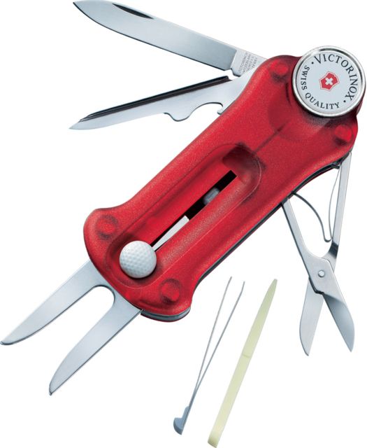 Victorinox GolfTool Translucent Swiss Army Pocket Tool Ruby 53962 - Victorinox
