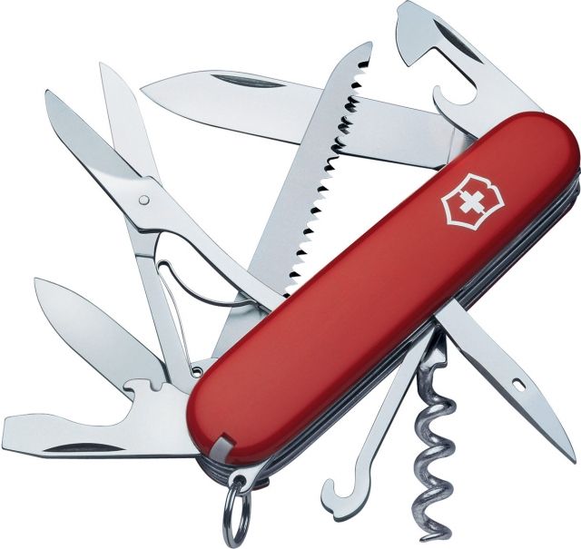 Victorinox Huntsman Swiss Army Red Knife w/Bottle Opener 53201 - Victorinox