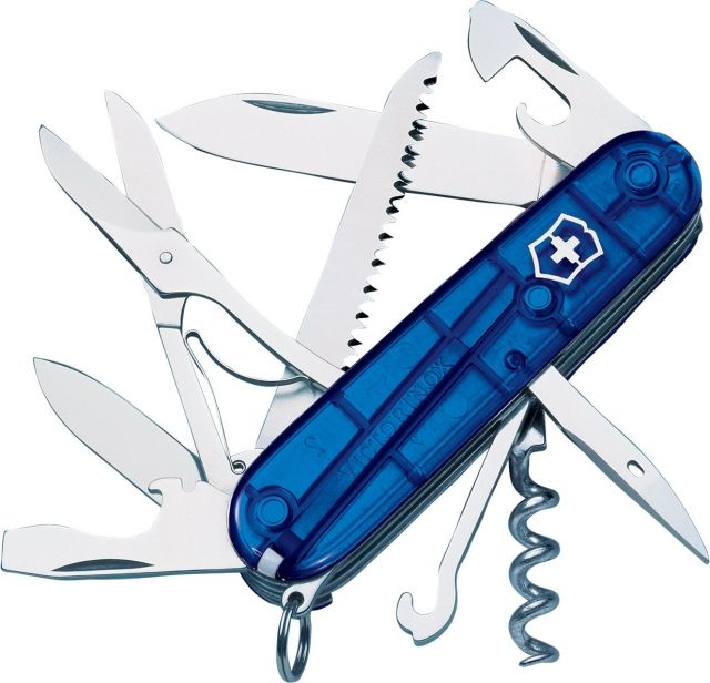 Victorinox Huntsman Swiss Army Sapphire Knife w/Bottle Opener 53497 - Victorinox