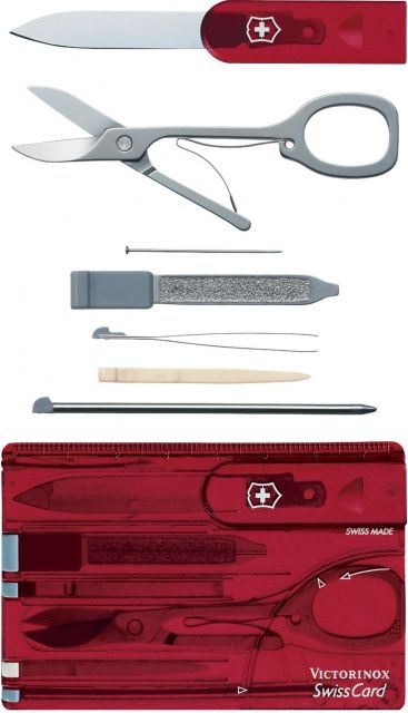 Victorinox SwissCard Swiss Army Multitool Ruby 53927