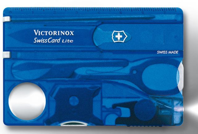 Victorinox SwissCard Lite Swiss Army Multi Tool White Light Sapphire 53332 - Victorinox