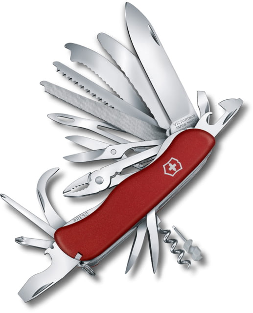 Victorinox Work Champ Red XL Folding Knife 4.4" closed Red ABS handle