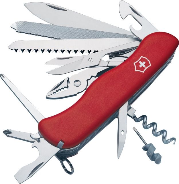 Victorinox WorkChamp 4.38in Swiss Army Knife Red w/Locking Blade Mini Screwdriver 53761 - Victorinox