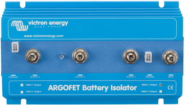 Victron Energy Argo FET Battery Isolator 200 amps 2 Batteries Blue