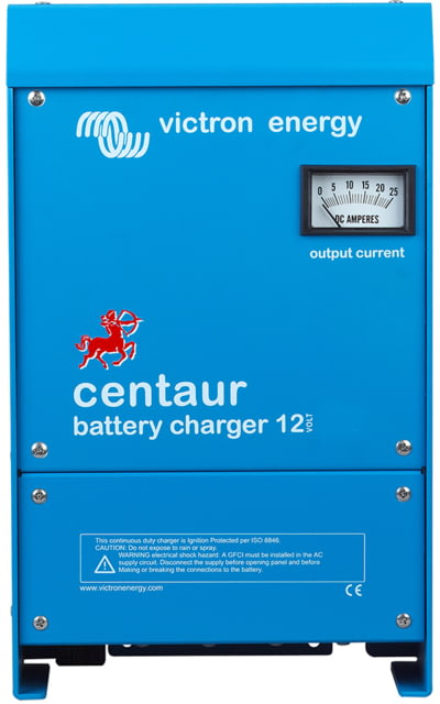 Victron Energy Centaur Charger 12 volts 40 amps 3-Bank 120-240 VAC Blue