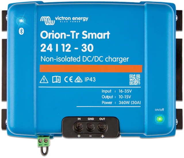 Victron Energy Orion-TR Smart DC-DC Non-Isolated Charger / Power Supply 10-15 volts 30 amps 360W Blue - Victron Energy