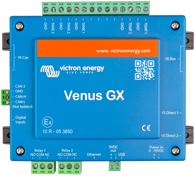 Victron Energy Venus GX Control No Display Blue