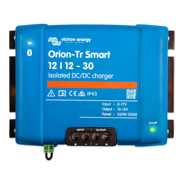 Victron Energy Orion-TR Smart 12/12-30 30A 360W Isolated DC-DC Charger or Power Supply One Size - Victron Energy