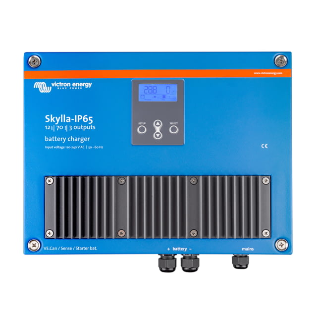 Victron Energy Skylla-IP65 12/70 3-Bank 120-240VAC Battery Charger One Size - Victron Energy