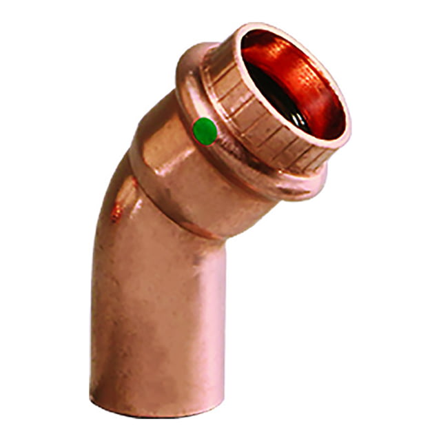 Viega ProPress 1-1/4in - 45 degrees Copper Elbow - Street/Press Connection - Smart Connect Technology