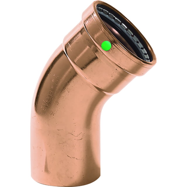 Viega ProPress XL - 2-1/2in - 45 degrees Copper Elbow - Street/Press Connection - Smart Connect Technology