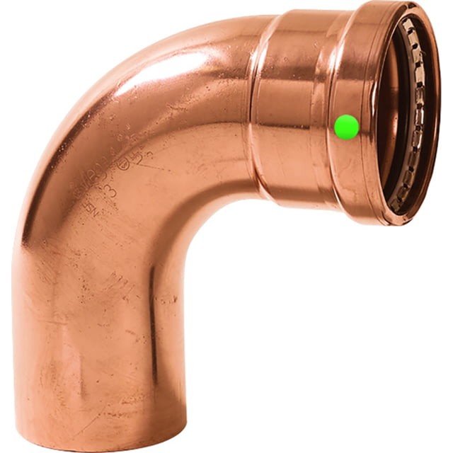 Viega ProPress XL 2-1/2in - 90 degrees Copper Elbow - Street/Press Connection - Smart Connect Technology