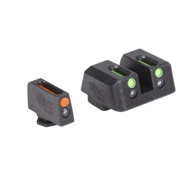 Viking Tactics VTAC Glock Sights Fiber Front/Fiber Rear Red Front Green Rear - Viking Tactics