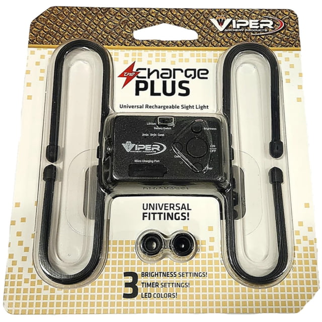 Viper Archery Products Charge Plus Target Bar Sight Light Black - Viper Archery Products