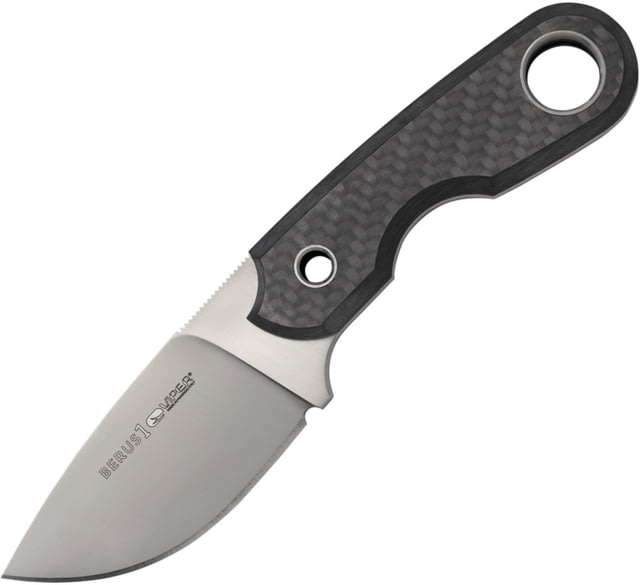 Viper Berus 1 Fixed Blade CF Knife 2.5" satin finish Bohler M390 stainless blade Marbled carbon fiber handle