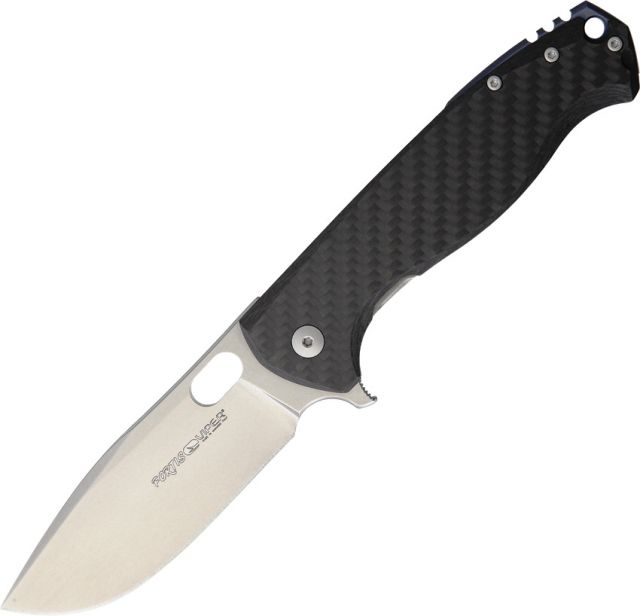 Viper Fortis Stonewash Blade Folding Knife Carbon Fiber V FC