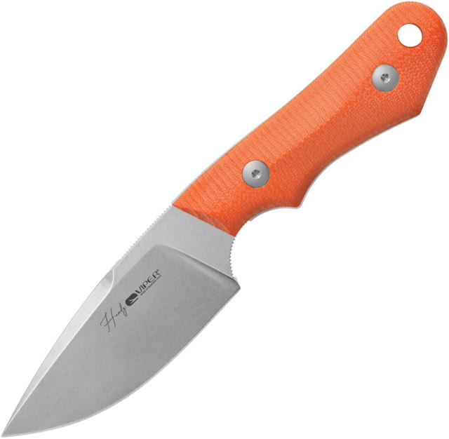 Viper Handy Fixed Blade Knife by Fabrizio Silvestrelli 4.5in CMP MagnaCut Stonewashed Blade Orange G10 Handle