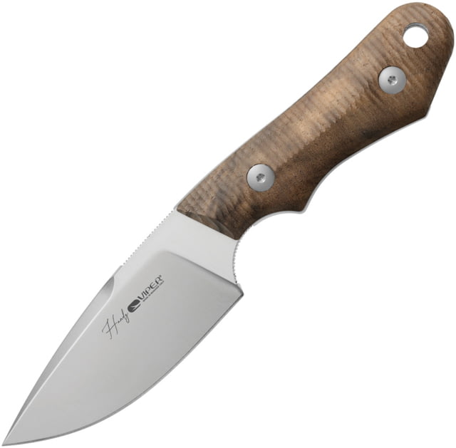 Viper Handy Fixed Blade Knife by Fabrizio Silvestrelli 4.5in CMP MagnaCut Satin Blade Walnut Wood Handle