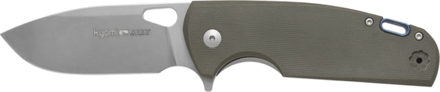 Viper Kyomi Green G10 Folding Knife 4.25in Closed 3.25in Stonewash CPM-20CV SS Blade Green G10 Handle - Viper