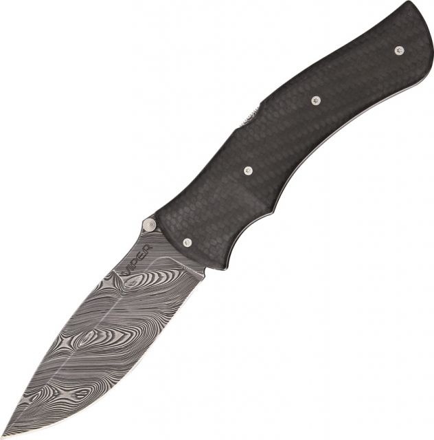 Viper Start SSCT Damascus Knife - Viper