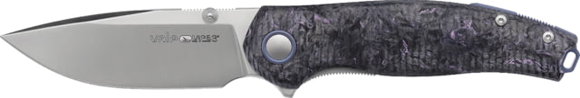 Viper Vale Purple CF Folding Knife 4.13in Closed 3in Stonewash CPM Magnacut SS Blade Purple Carbon Fiber Handle